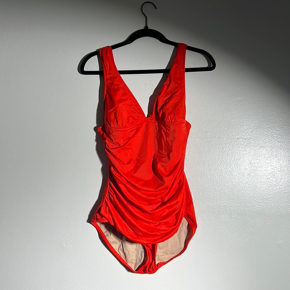 J. Crew bathing suit China red size 10